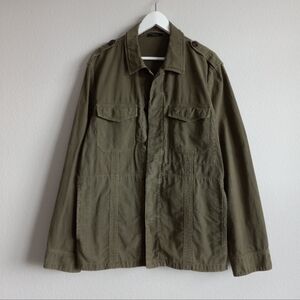Tom Ford Twill Field Utility Jacket Olive 52